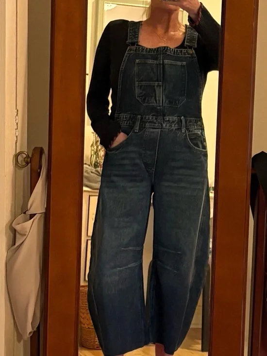 We The Free Good Luck Barrel Overalls in Medium - Picture 3 of 9